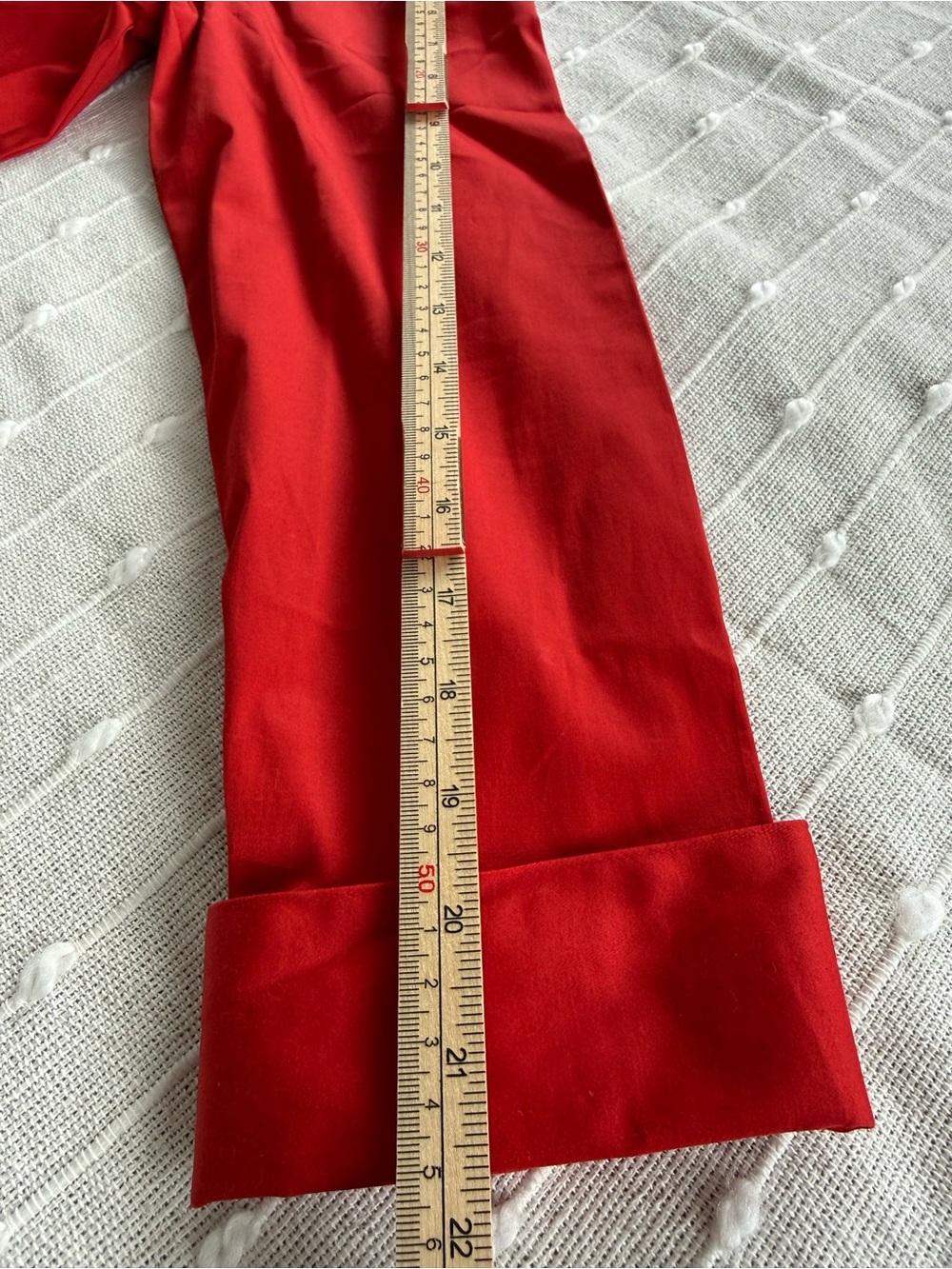 Talbots Bright Red Button-Front Collared Blouse - Picture 8 of 12